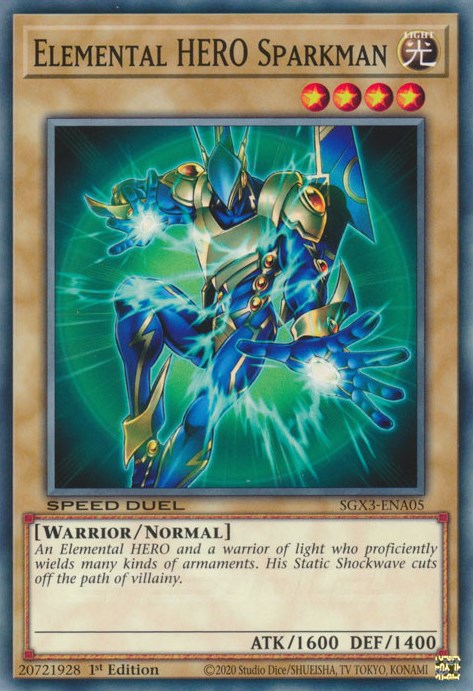 Elemental HERO Sparkman [SGX3-ENA05] Common | Gear Gaming Bentonville