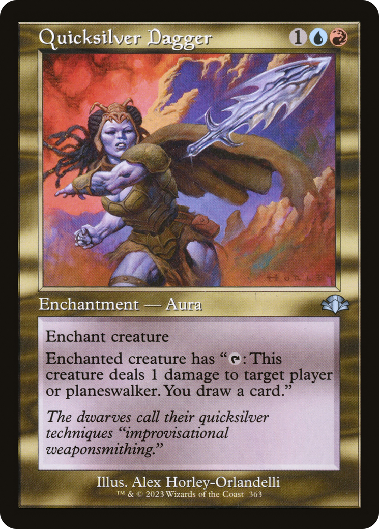 Quicksilver Dagger (Retro) [Dominaria Remastered] | Gear Gaming Bentonville