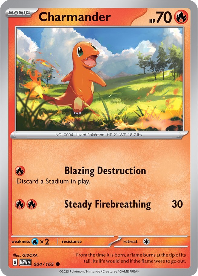 Charmander (004/165) [Scarlet & Violet: 151] | Gear Gaming Bentonville