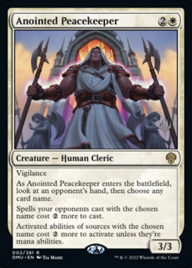 Anointed Peacekeeper (Promo Pack) [Dominaria United Promos] | Gear Gaming Bentonville