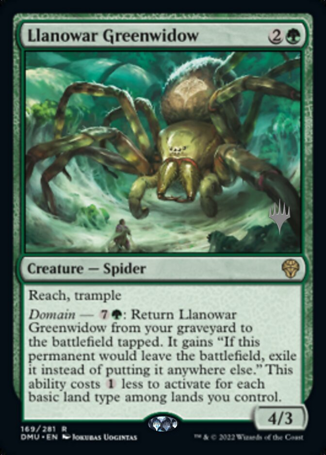 Llanowar Greenwidow (Promo Pack) [Dominaria United Promos] | Gear Gaming Bentonville