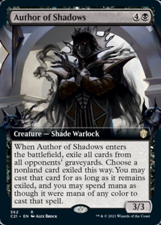 Author of Shadows (Extended Art) [Commander 2021] | Gear Gaming Bentonville