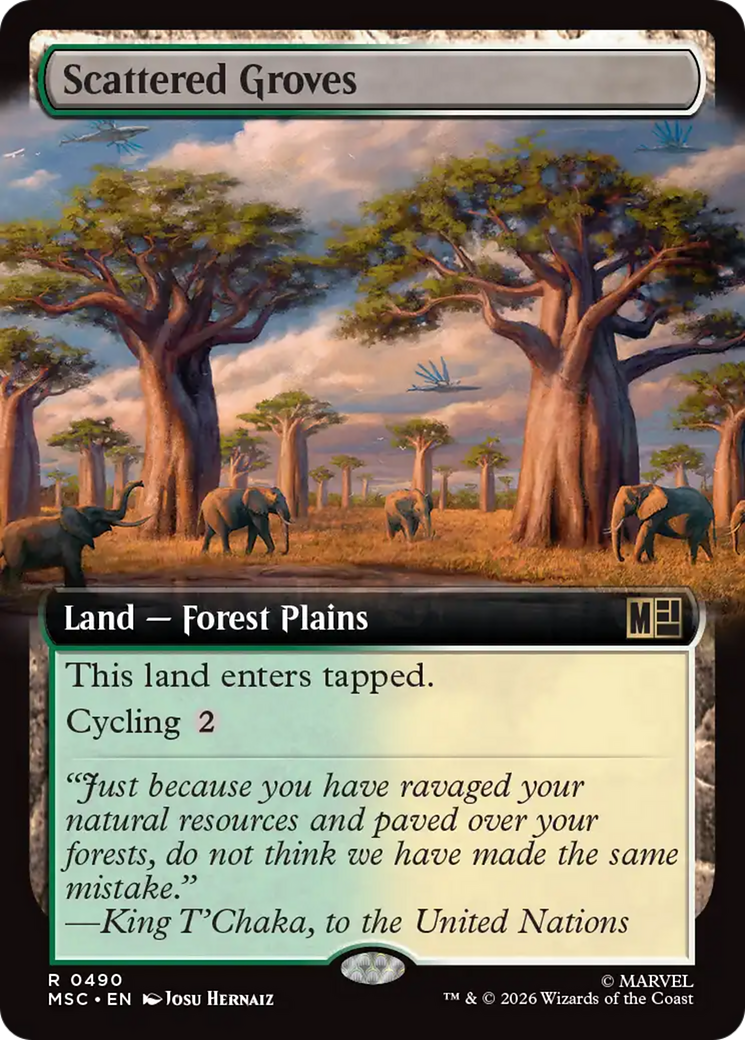 Scattered Groves (Extended Art) [Marvel Super Heroes Commander] | Gear Gaming Bentonville