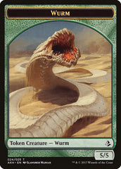 Unwavering Initiate // Wurm Double-Sided Token [Amonkhet Tokens] | Gear Gaming Bentonville