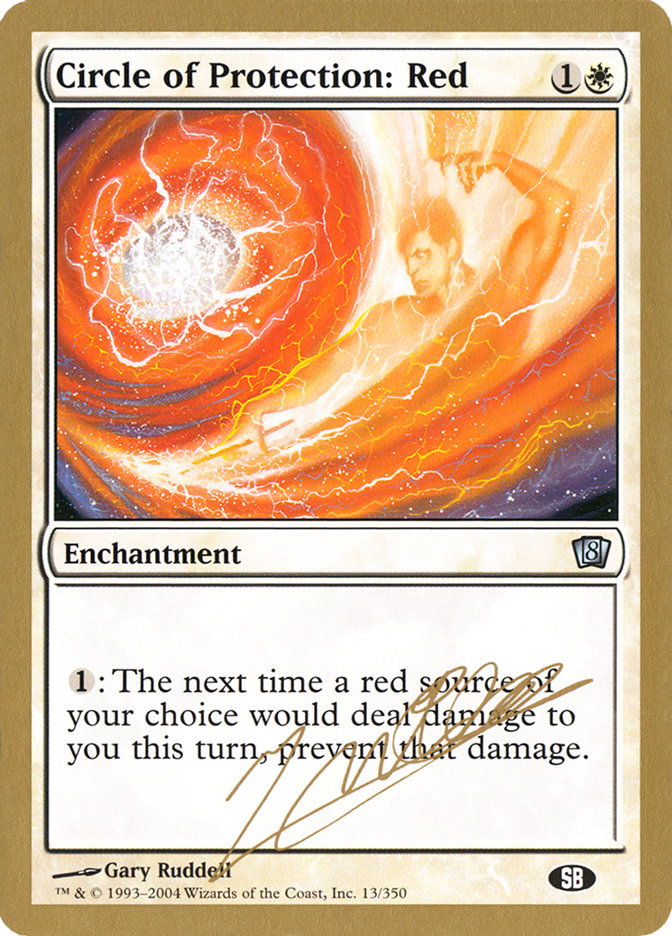 Circle of Protection: Red (Julien Nuijten) (SB) [World Championship Decks 2004] | Gear Gaming Bentonville