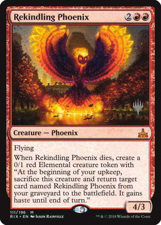 Rekindling Phoenix (Promo Pack) [Rivals of Ixalan Promos] | Gear Gaming Bentonville