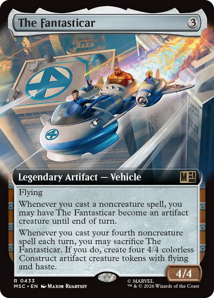 The Fantasticar (Extended Art) [Marvel Super Heroes Commander] | Gear Gaming Bentonville