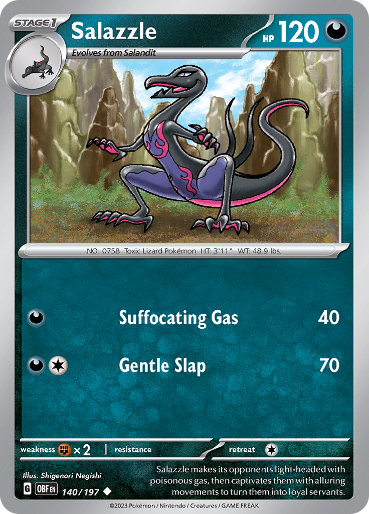 Salazzle (140/197) [Scarlet & Violet: Obsidian Flames] | Gear Gaming Bentonville