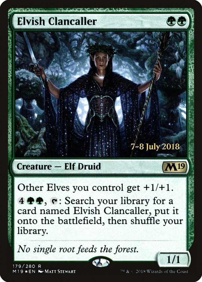 Elvish Clancaller [Core Set 2019 Prerelease Promos] | Gear Gaming Bentonville