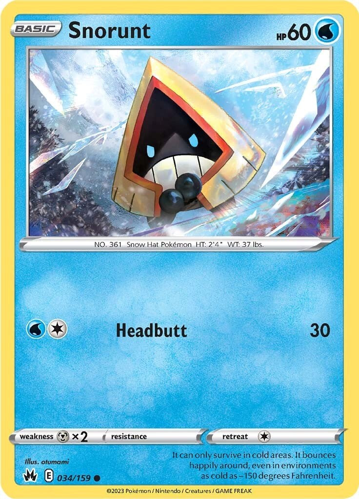 Snorunt (034/159) [Sword & Shield: Crown Zenith] | Gear Gaming Bentonville