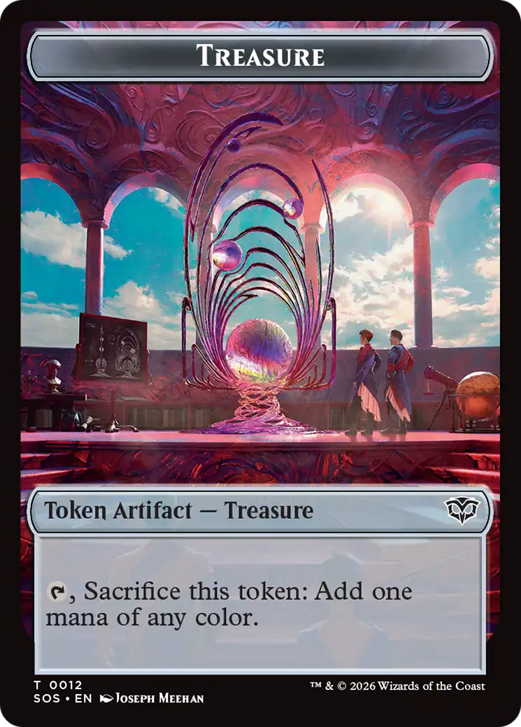 Elemental (0002) // Treasure Double-Sided Token [Secrets of Strixhaven Tokens] | Gear Gaming Bentonville