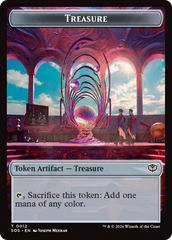Elemental (0002) // Treasure Double-Sided Token [Secrets of Strixhaven Tokens] | Gear Gaming Bentonville