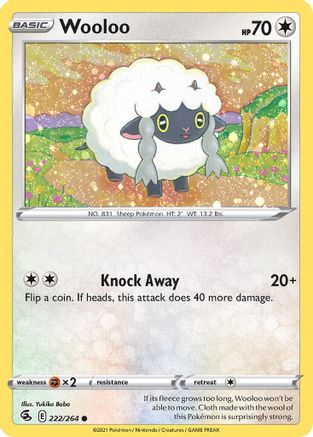 Wooloo (222/264) (Cosmos Holo) [Sword & Shield: Fusion Strike] | Gear Gaming Bentonville