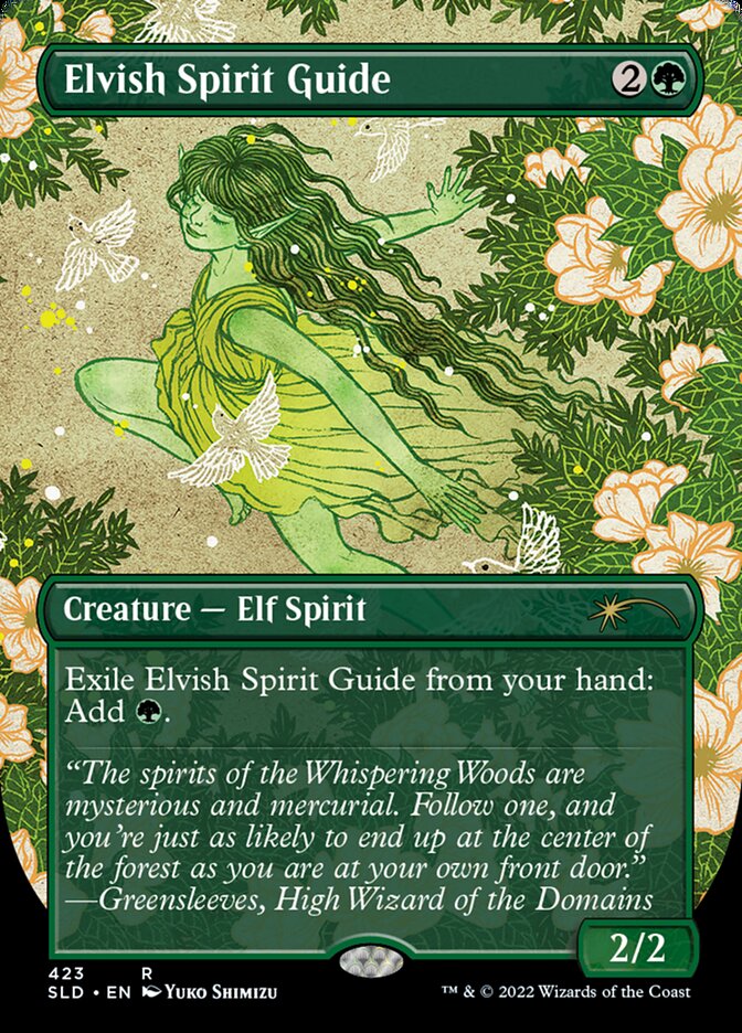 Elvish Spirit Guide (Borderless) [Secret Lair Drop Series] | Gear Gaming Bentonville