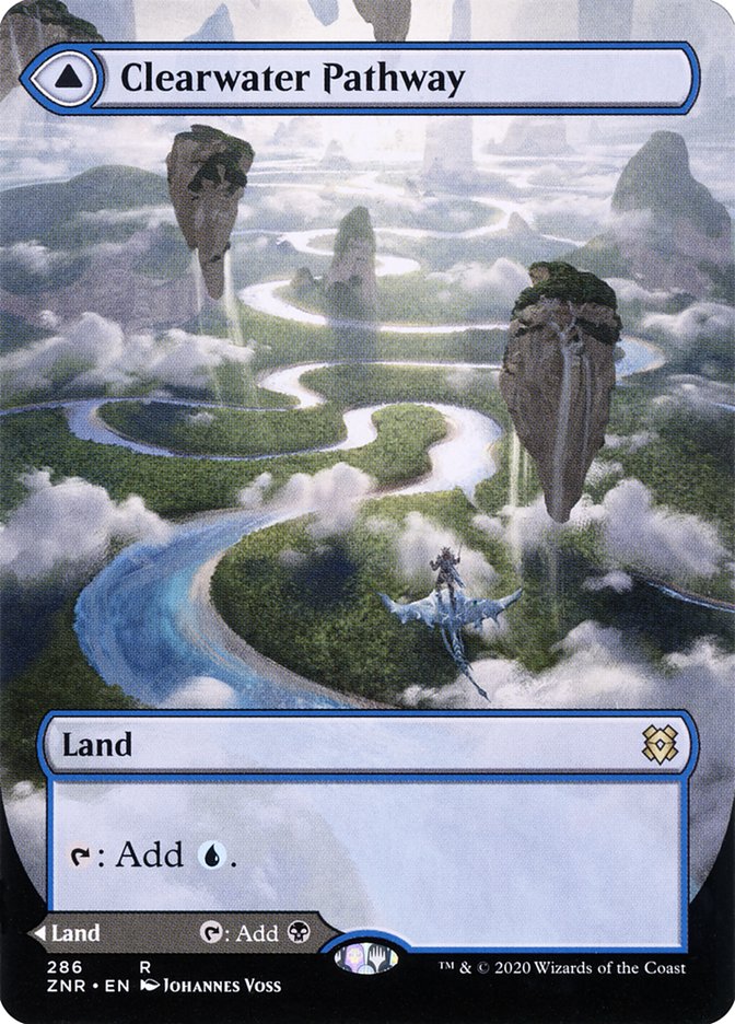 Clearwater Pathway // Murkwater Pathway (Borderless Alternate Art) [Zendikar Rising] | Gear Gaming Bentonville