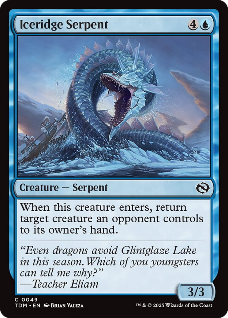 Iceridge Serpent [Tarkir: Dragonstorm] | Gear Gaming Bentonville