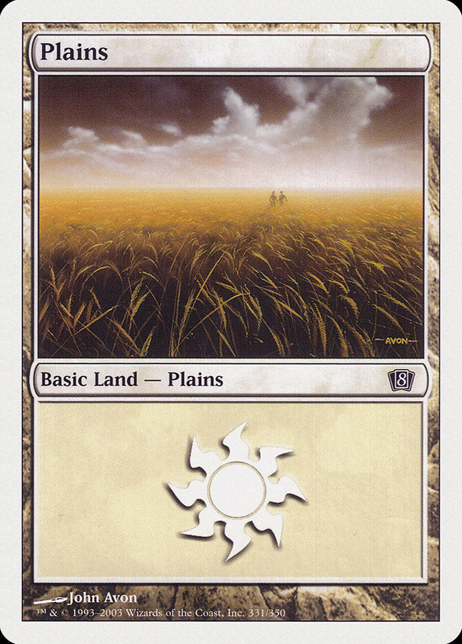 Plains (331) [Eighth Edition] | Gear Gaming Bentonville