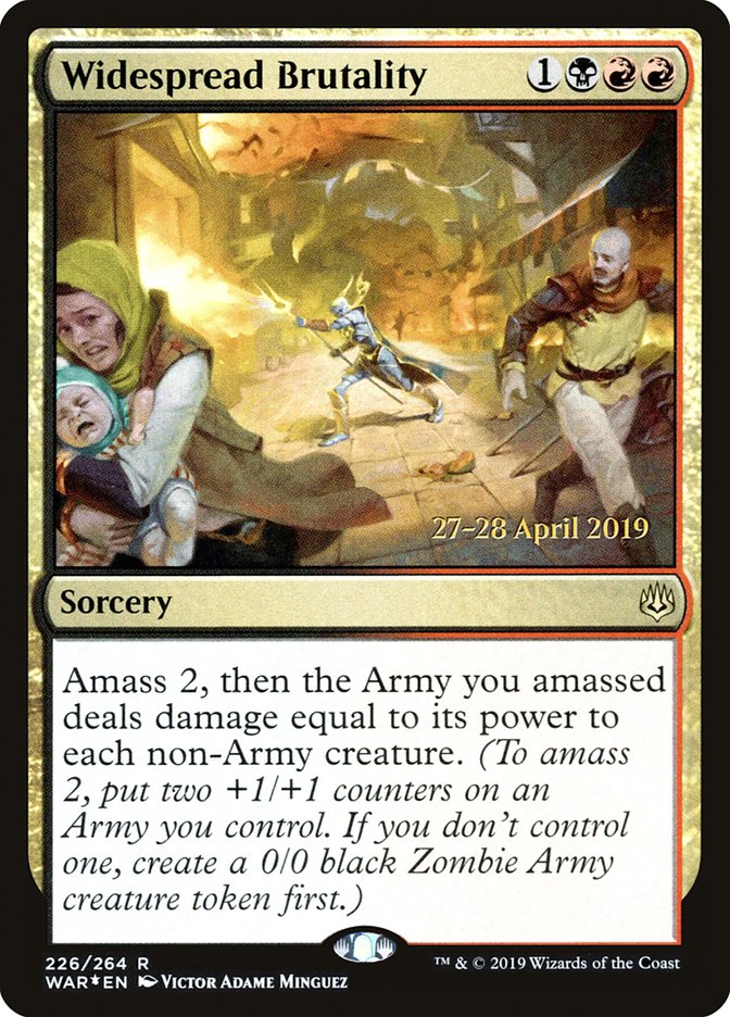 Widespread Brutality [War of the Spark Prerelease Promos] | Gear Gaming Bentonville