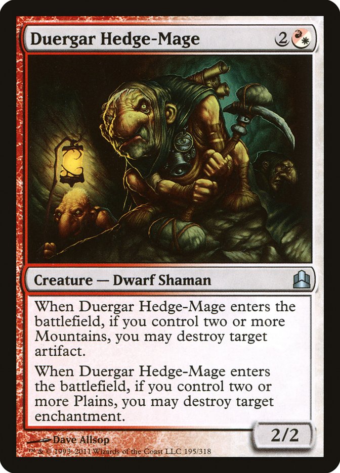 Duergar Hedge-Mage [Commander 2011] | Gear Gaming Bentonville