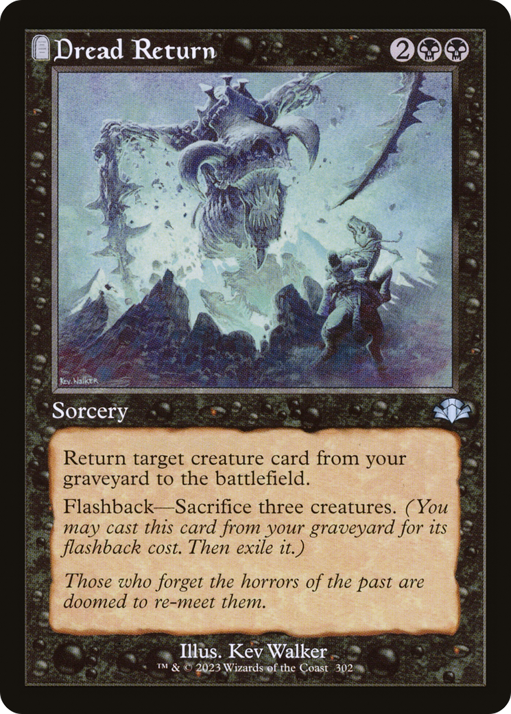 Dread Return (Retro) [Dominaria Remastered] | Gear Gaming Bentonville