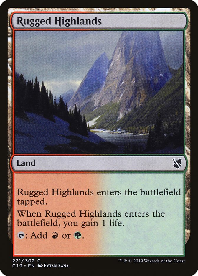 Rugged Highlands [Commander 2019] | Gear Gaming Bentonville