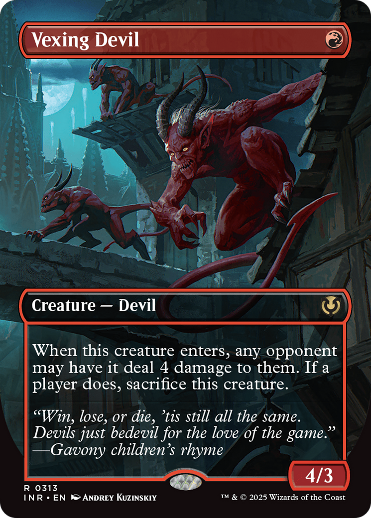 Vexing Devil (Borderless) [Innistrad Remastered] | Gear Gaming Bentonville