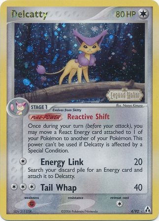 Delcatty (4/92) (Stamped) [EX: Legend Maker] | Gear Gaming Bentonville