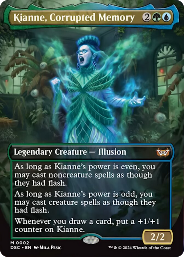 Kianne, Corrupted Memory (Borderless) [Duskmourn: House of Horror Commander] | Gear Gaming Bentonville