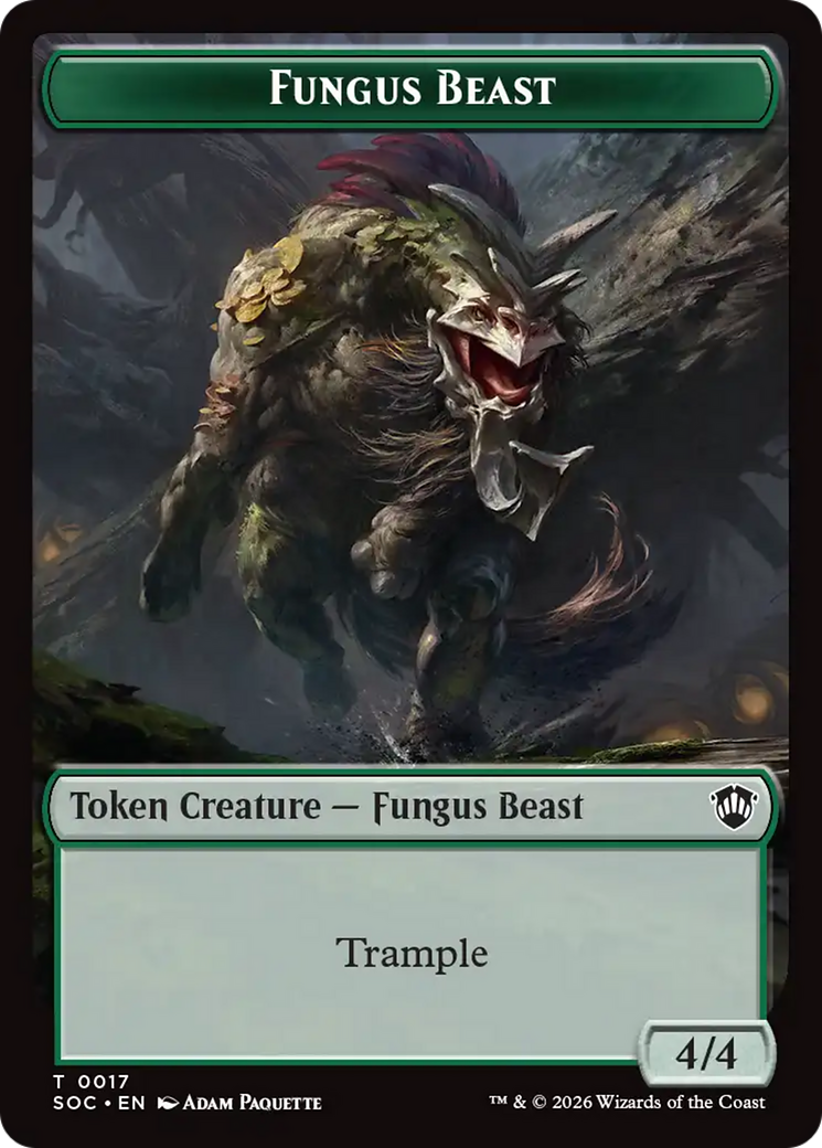 Goat // Fungus Beast Double-Sided Token [Secrets of Strixhaven Commander Tokens] | Gear Gaming Bentonville