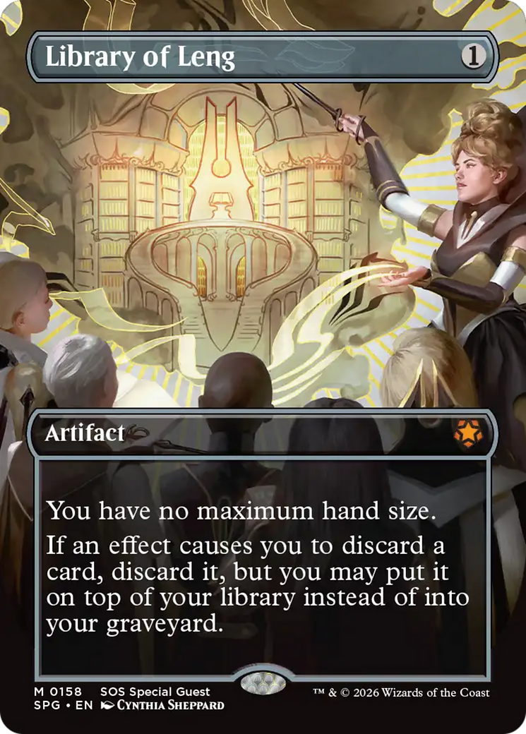 Library of Leng (Borderless) [Secrets of Strixhaven Special Guests] | Gear Gaming Bentonville