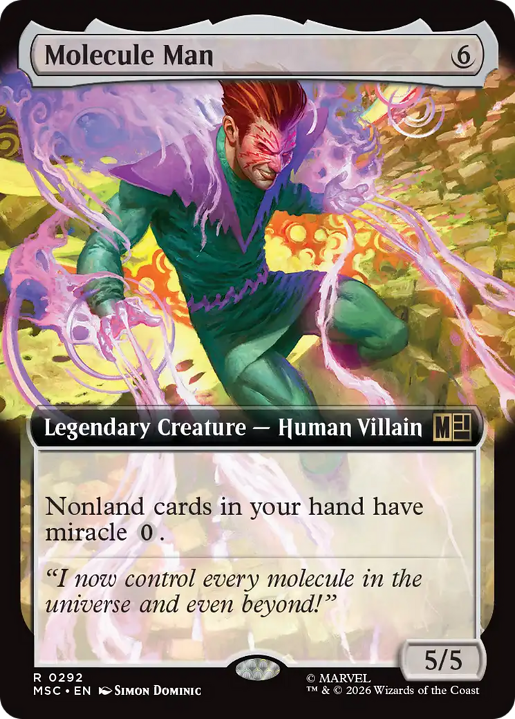 Molecule Man (Extended Art) [Marvel Super Heroes Commander] | Gear Gaming Bentonville