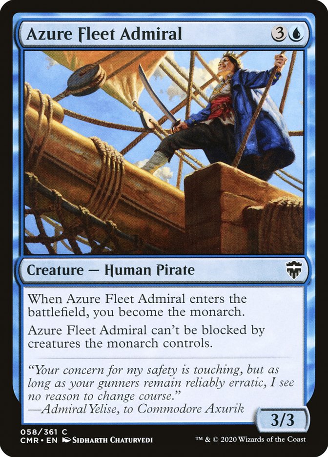 Azure Fleet Admiral [Commander Legends] | Gear Gaming Bentonville