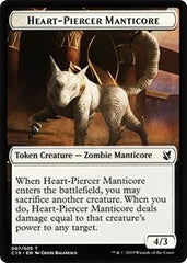 Heart-Piercer Manticore // Dragon Double-Sided Token [Commander 2019 Tokens] | Gear Gaming Bentonville