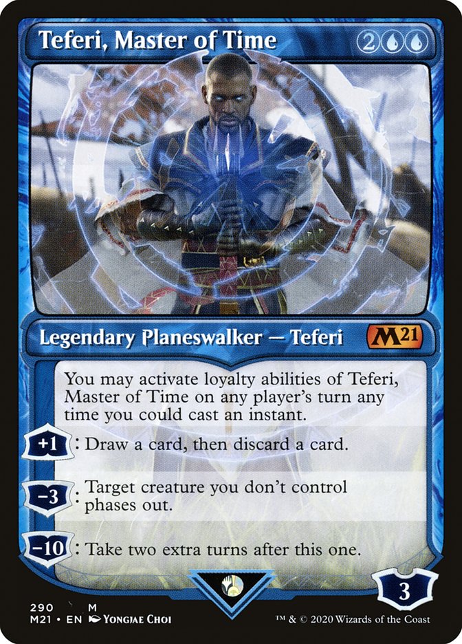 Teferi, Master of Time (Showcase) (290) [Core Set 2021] | Gear Gaming Bentonville