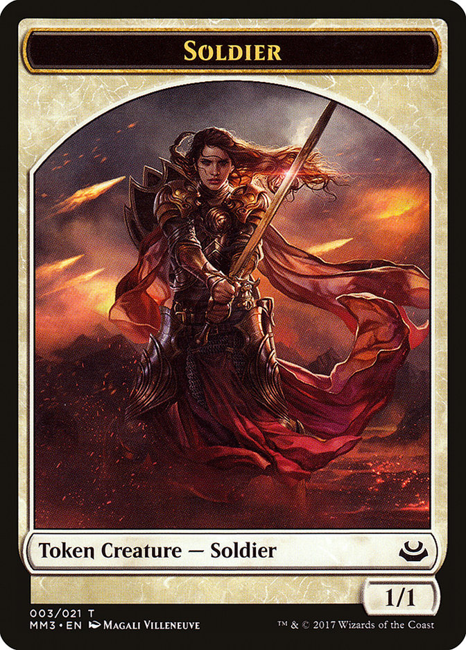 Soldier Token (003/021) [Modern Masters 2017 Tokens] | Gear Gaming Bentonville