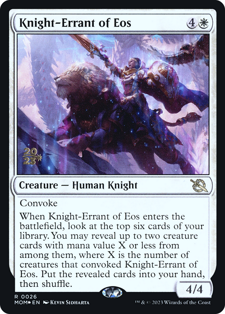 Knight-Errant of Eos [March of the Machine Prerelease Promos] | Gear Gaming Bentonville