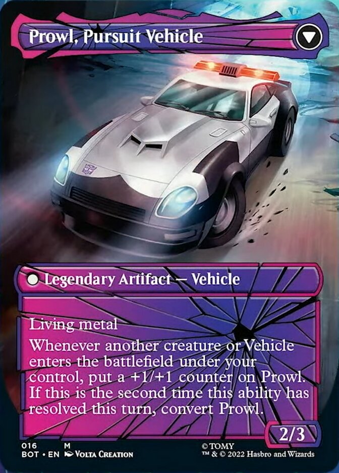 Prowl, Stoic Strategist // Prowl, Pursuit Vehicle (Shattered Glass) [Transformers] | Gear Gaming Bentonville