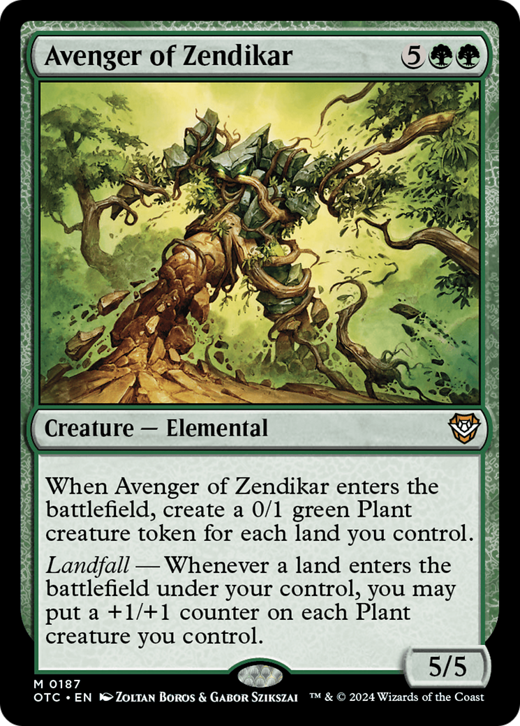 Avenger of Zendikar [Outlaws of Thunder Junction Commander] | Gear Gaming Bentonville