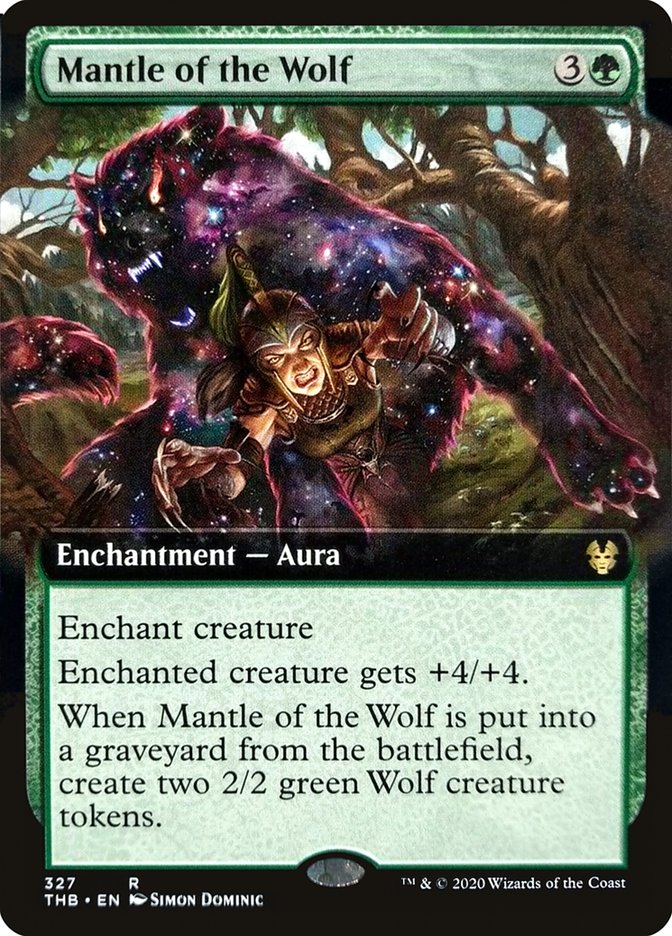 Mantle of the Wolf (Extended Art) [Theros Beyond Death] | Gear Gaming Bentonville