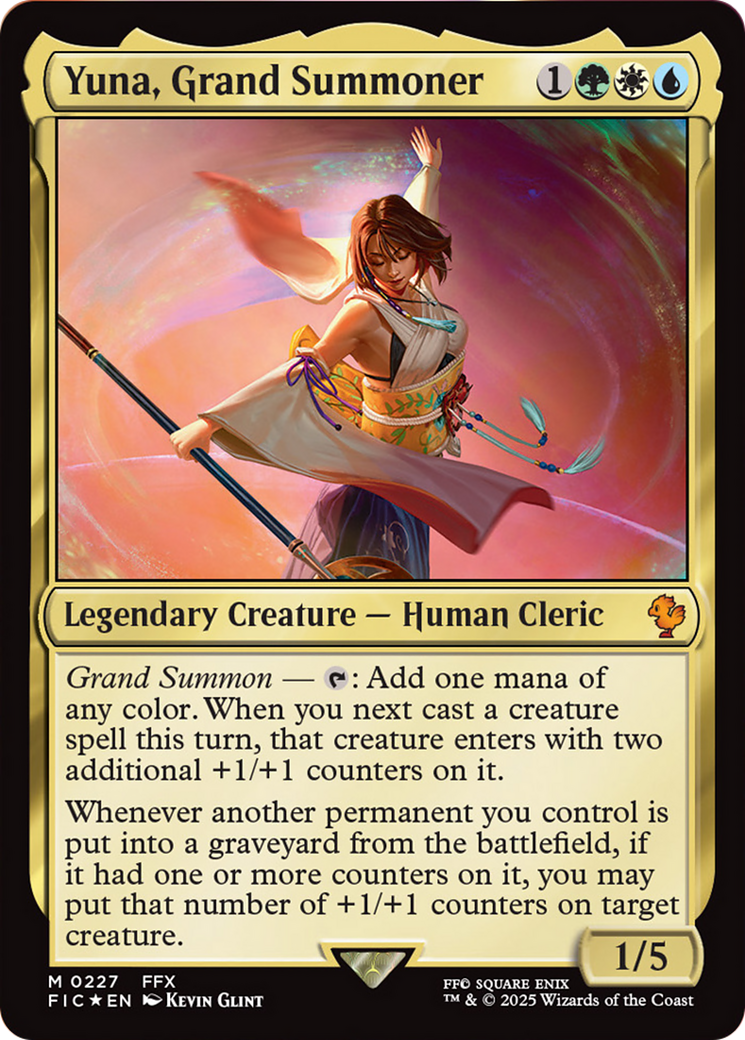 Yuna, Grand Summoner (Surge Foil) [FINAL FANTASY Commander] | Gear Gaming Bentonville