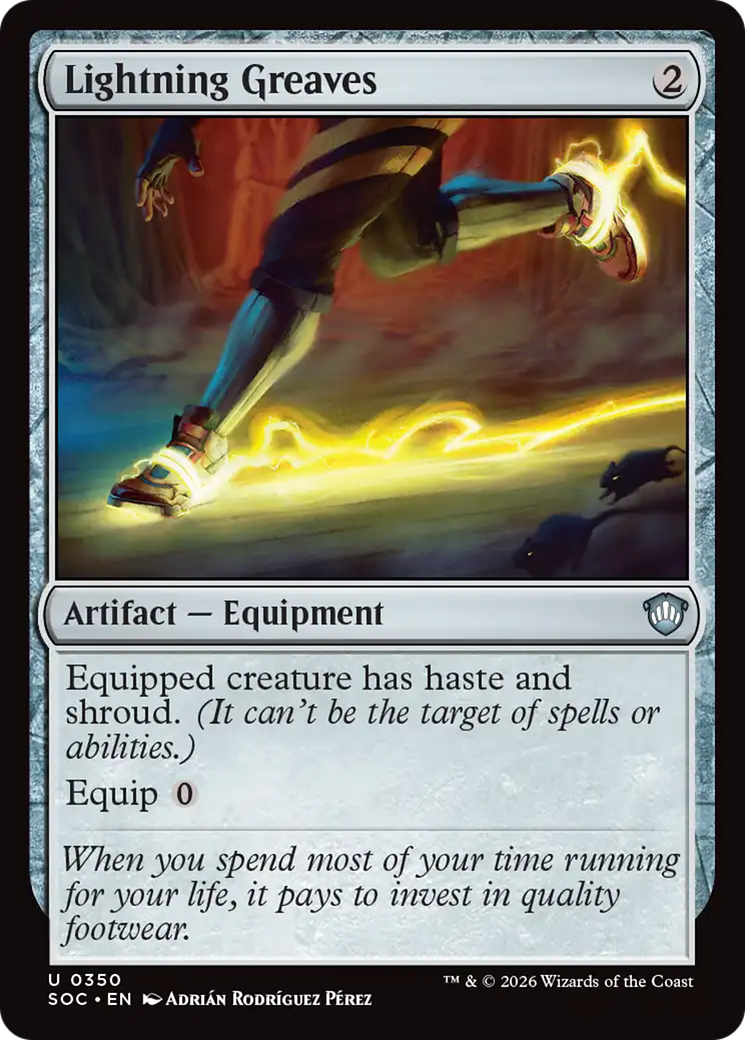 Lightning Greaves [Secrets of Strixhaven Commander] | Gear Gaming Bentonville