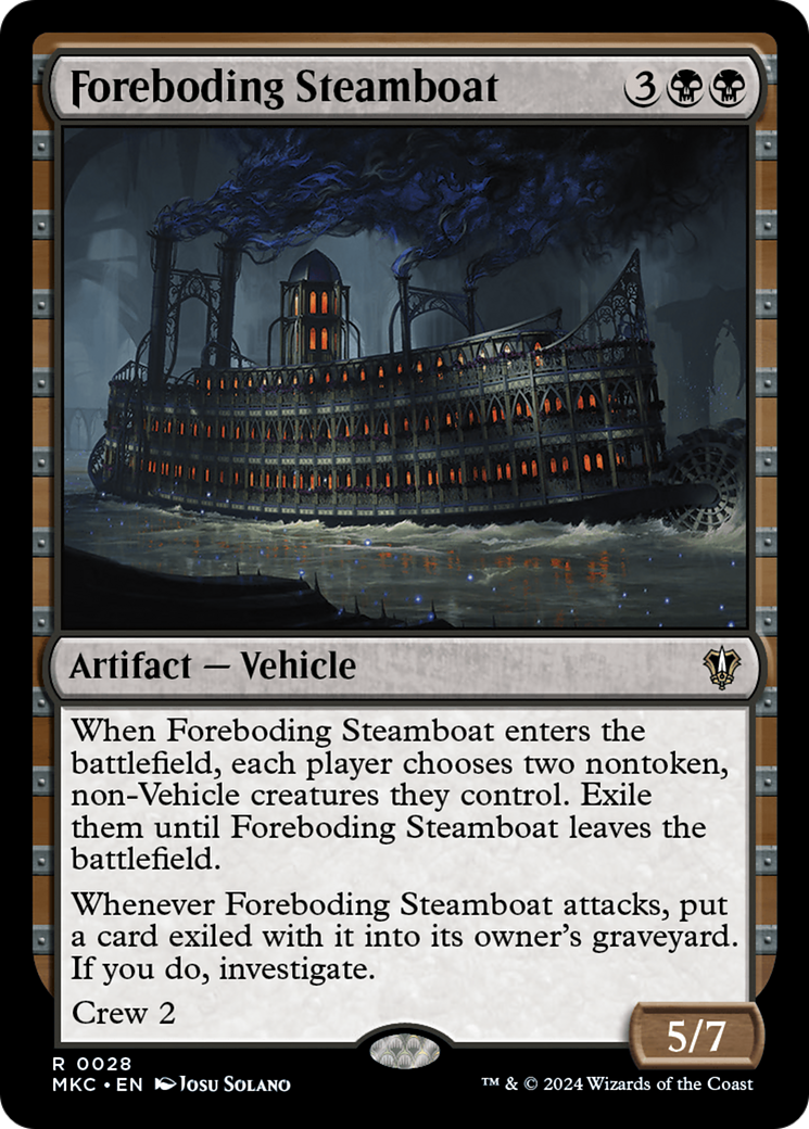 Foreboding Steamboat [Murders at Karlov Manor Commander] | Gear Gaming Bentonville