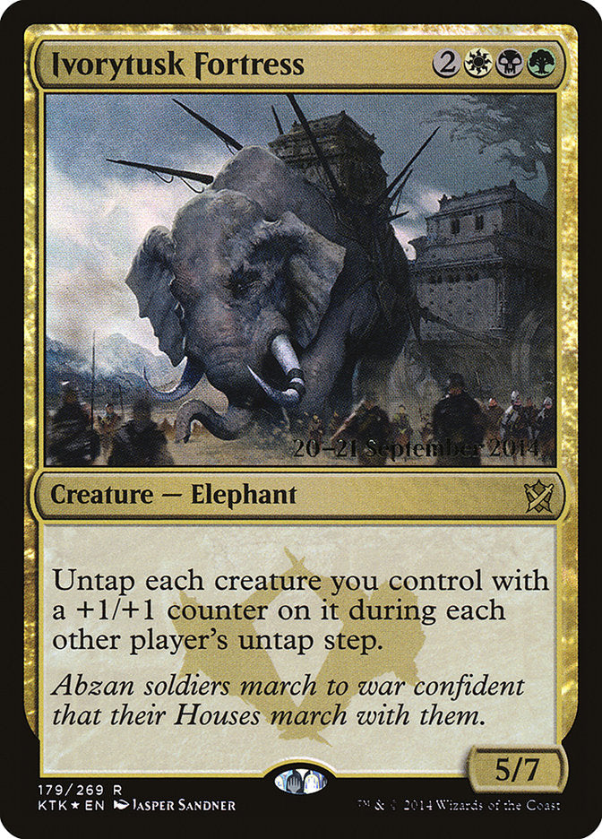 Ivorytusk Fortress [Khans of Tarkir Prerelease Promos] | Gear Gaming Bentonville