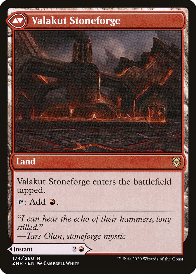 Valakut Awakening // Valakut Stoneforge [Zendikar Rising] | Gear Gaming Bentonville