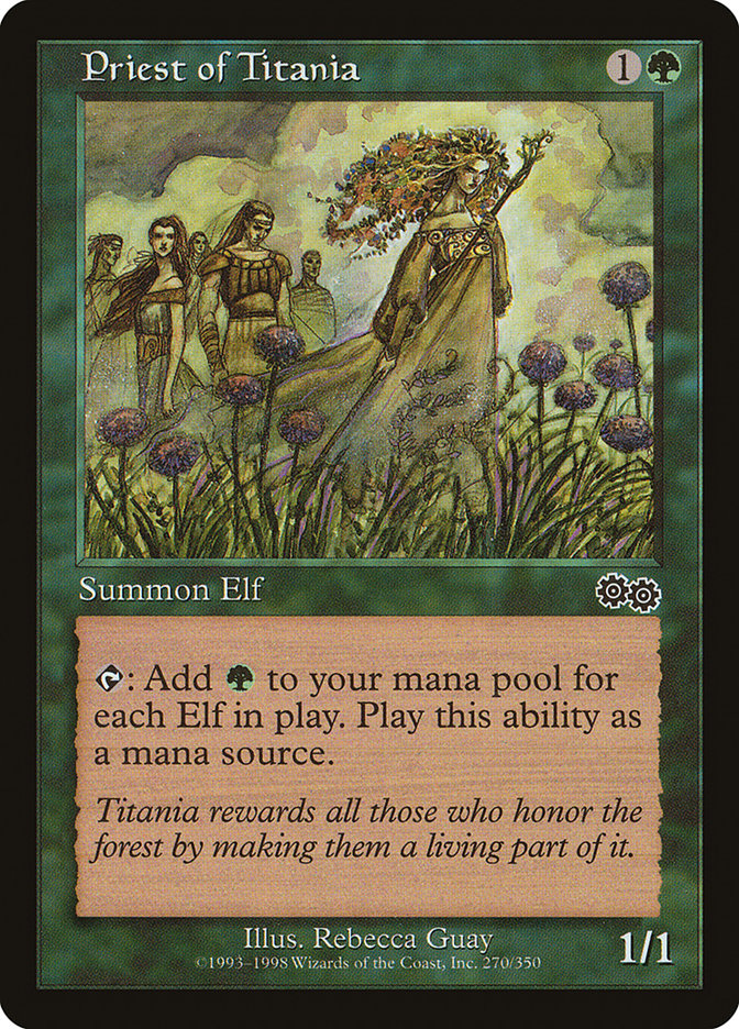 Priest of Titania [Urza's Saga] | Gear Gaming Bentonville
