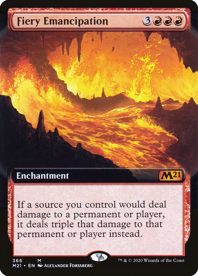 Fiery Emancipation (Extended Art) [Core Set 2021] | Gear Gaming Bentonville