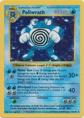 Poliwrath (13/102) [Base Set Shadowless Unlimited] | Gear Gaming Bentonville