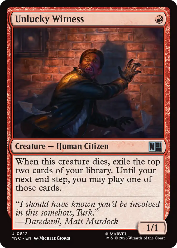 Unlucky Witness [Marvel Super Heroes Commander] | Gear Gaming Bentonville