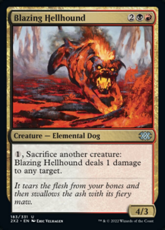 Blazing Hellhound [Double Masters 2022] | Gear Gaming Bentonville