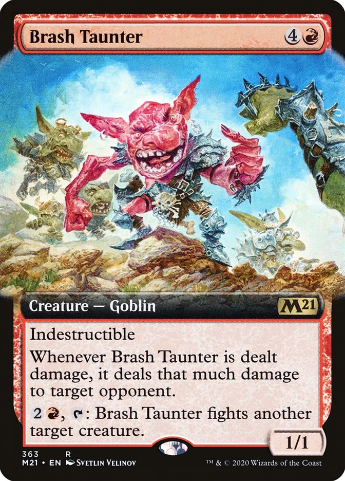 Brash Taunter (Extended Art) [Core Set 2021] | Gear Gaming Bentonville